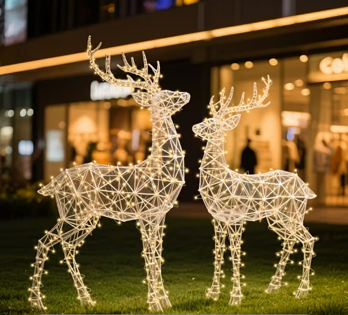 Renna LED da giardino